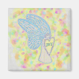 Joy Guardian Angel Art Custom Fridge Magnets