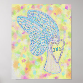 Joy Guardian Angel Art Print Poster