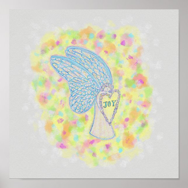 Joy Guardian Angel Art Print Poster (Front)