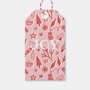 Joy • Hand Drawn Christmas Decorations Holiday S Gift Tags