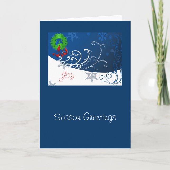 Joy Holiday Post Card lrg (Front)