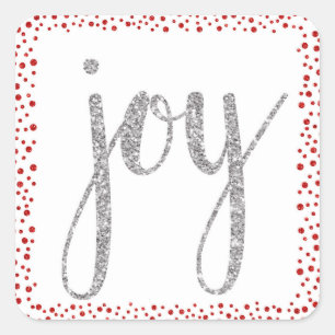 Joy holiday stickers
