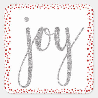 Joy holiday stickers