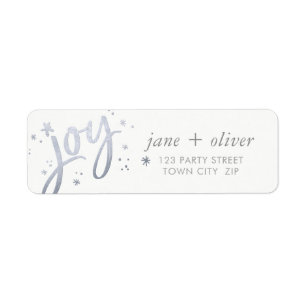 JOY HOLIDAY stylish simple modern silver sparkles