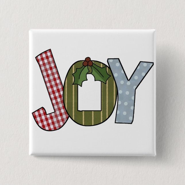 JOY Holiday Tshirts and gifts 15 Cm Square Badge (Front)