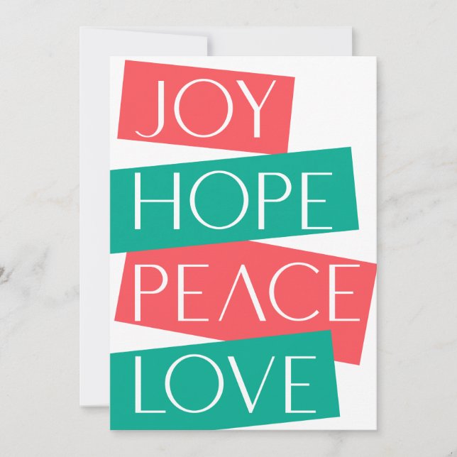 Joy, Hope, Love, Peace Wishing All the Favs  (Front)