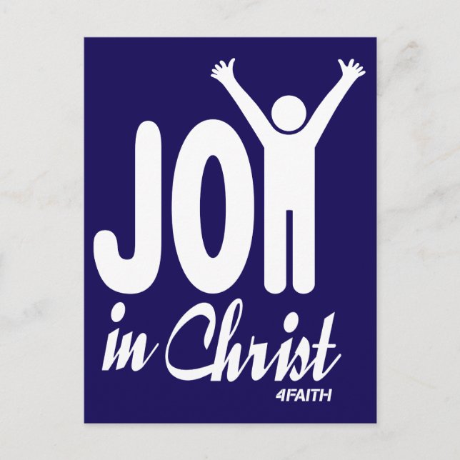 Joy in Christ, Jesus Postcard (Front)
