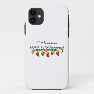 Joy in christmas is always greater, math christmas iPhone 11 case