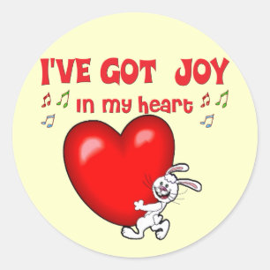 Joy in My Heart Classic Round Sticker