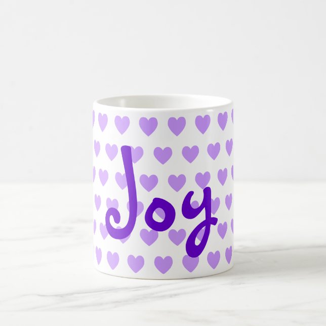 Joy in Purple Coffee Mug (Center)