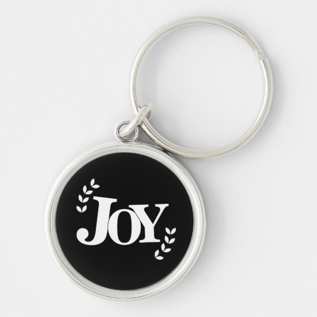 Joy Inspirational Quote Typography      Key Ring (Front)
