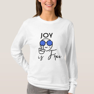 Joy Is Free T-Shirt – Cute Smiley Face With Sungla