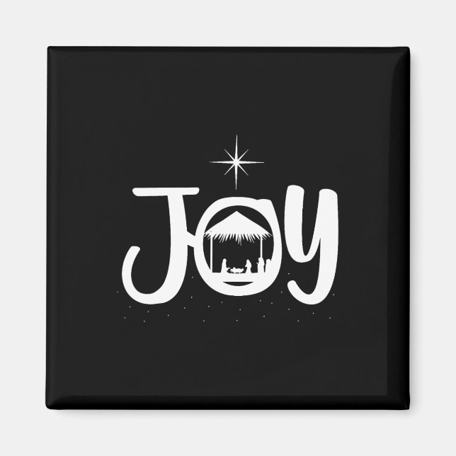 Joy Jesus Nativity Scene Cool Christmas Xmas Chris Magnet (Front)