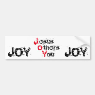 JOY Jesus Others You Customise it Bumper Sticker