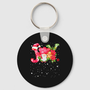 Joy - Joyful Gnome - Cute Christmas Key Ring