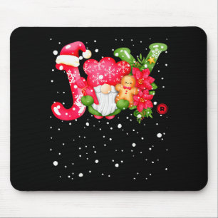 Joy - Joyful Gnome - Cute Christmas Mouse Mat