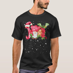 Joy Joyful Gnome Cute Christmas  T-Shirt