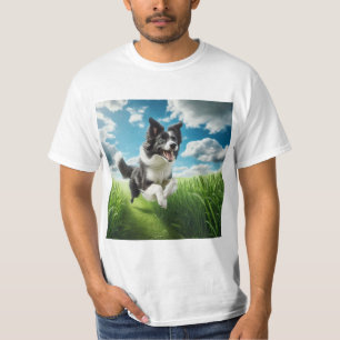 Joy Leap: A Border Collie in Full Action T-Shirt