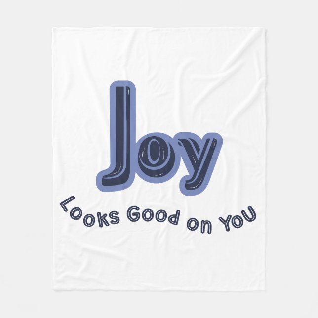 Joy Looks Good on You Fleece Blanket (Front)
