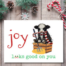 Joy Looks Good on You Sassy Cow Christmas