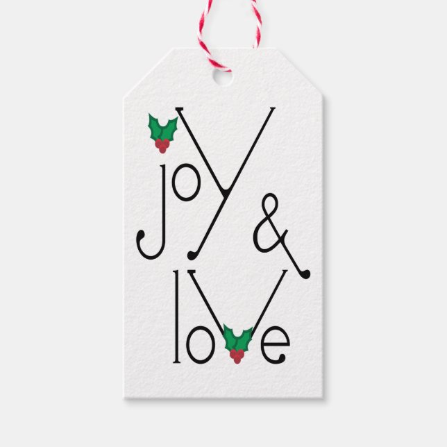 Joy & Love Gift Tag (Front)