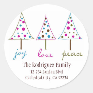 Joy, Love, Peace Address Labels