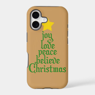 Joy, Love, Peace, Believe, Christmas