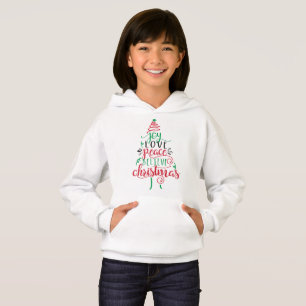 Joy Love Peace Believe Christmas Hoodie