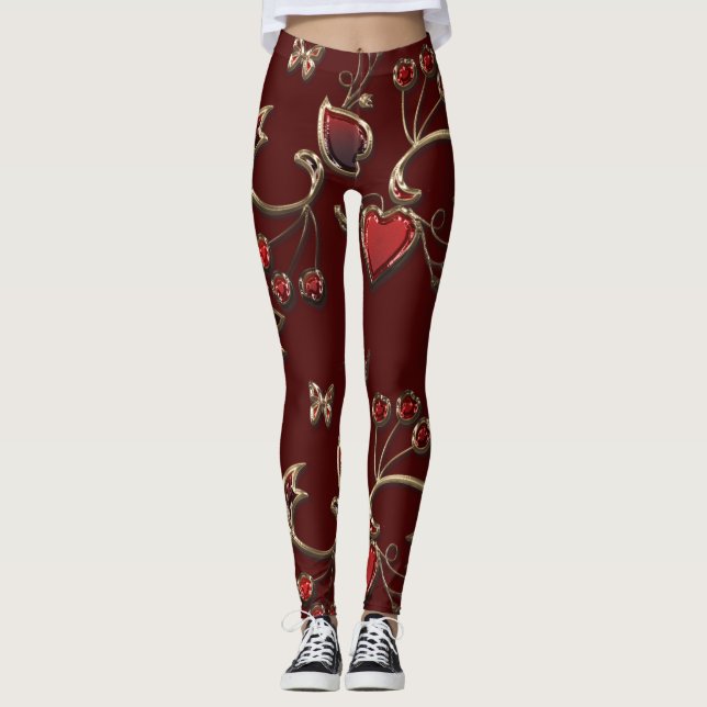 JOY LOVE PEACE FAMILY CHRISTMAS CELEBRATION  LEGGINGS (Front)