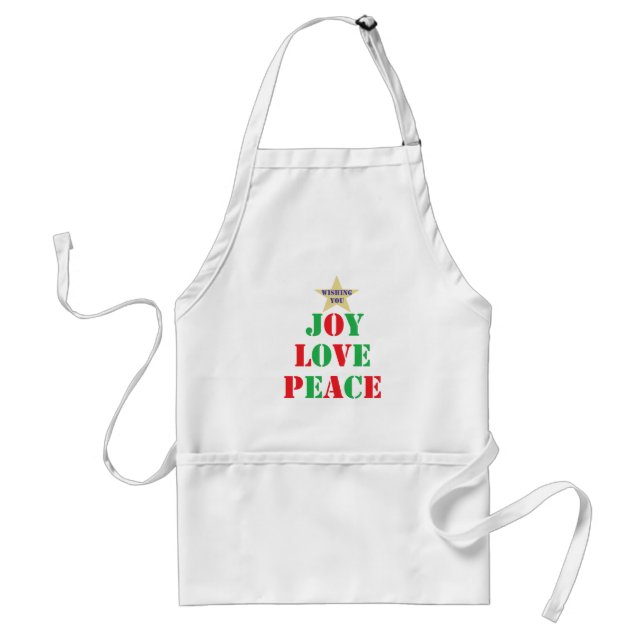 Joy, Love, Peace Standard Apron (Front)