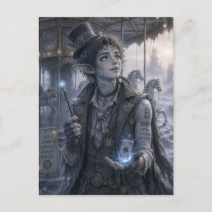 Joy / Magician / Carousel  Postcard