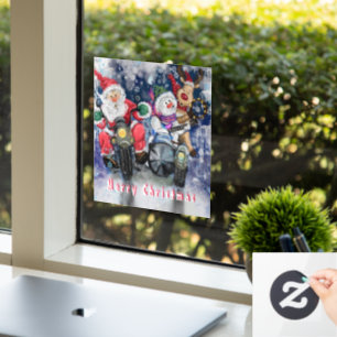 Joy - Merry Christmas - Happy - Drawing Window Cling