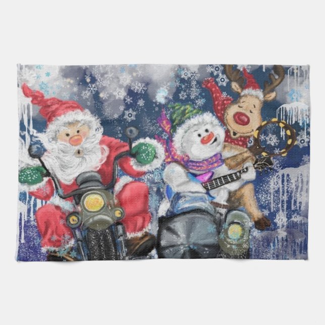 Joy - Merry Christmas - Tea Towel (Horizontal)
