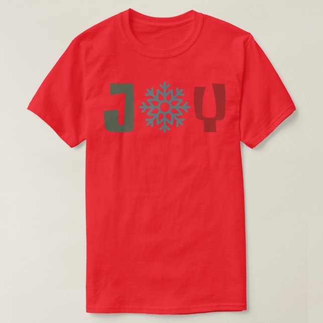 Joy Merry Christmas Yuletide Season Family Matchin T-Shirt (Design Front)