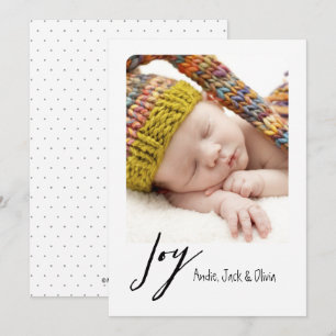 Joy Modern Holiday Card
