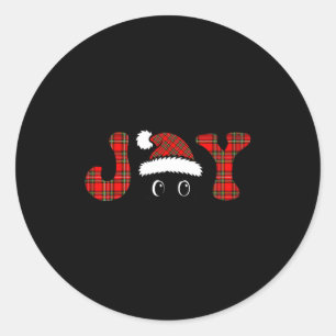 Joy Monster Doll Christmas Kawaii Face For Kids Me Classic Round Sticker