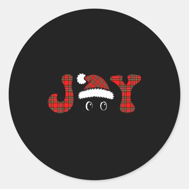 Joy Monster Doll Christmas Kawaii Face For Kids Me Classic Round Sticker (Front)