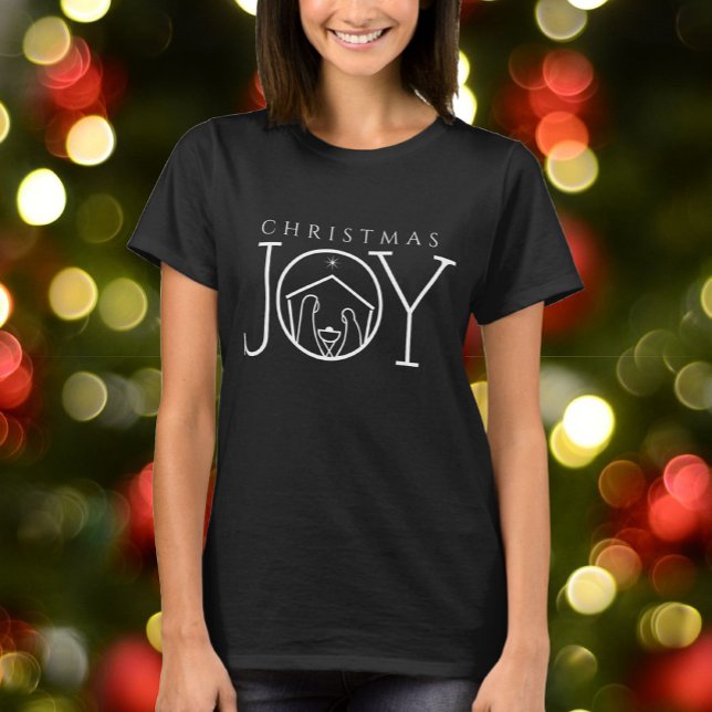 JOY Nativity Christian Religious Christmas T-Shirt (Creator Uploaded)