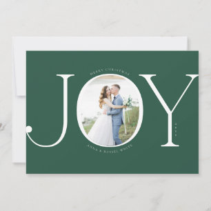 Joy Newlywed Christmas Photo Card