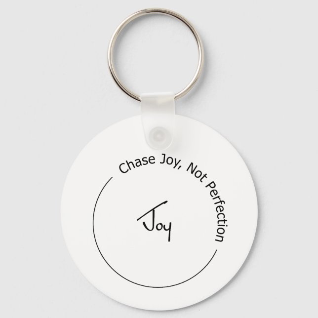 Joy Not Perfection Key Ring (Front)