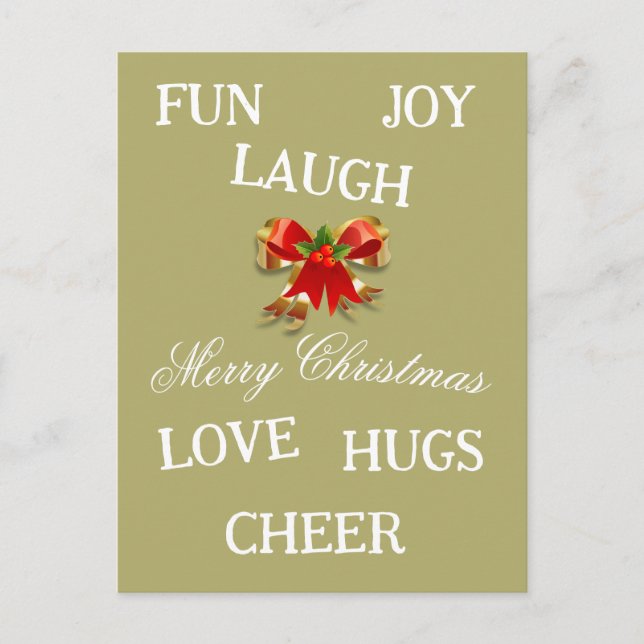 Joy of Christmas Postcard (Front)