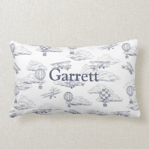 Joy of Flight - Vintage Aviation Lumbar Cushion
