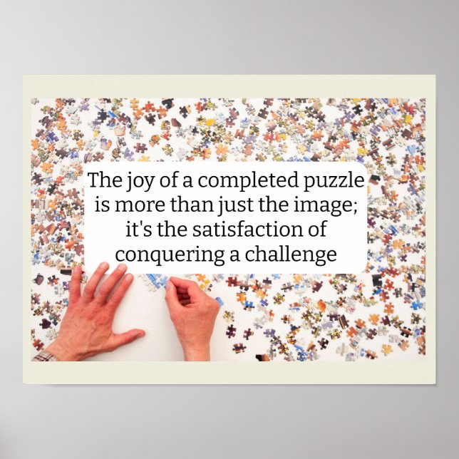 joy of jigsaws posters puzzle gift (Front)