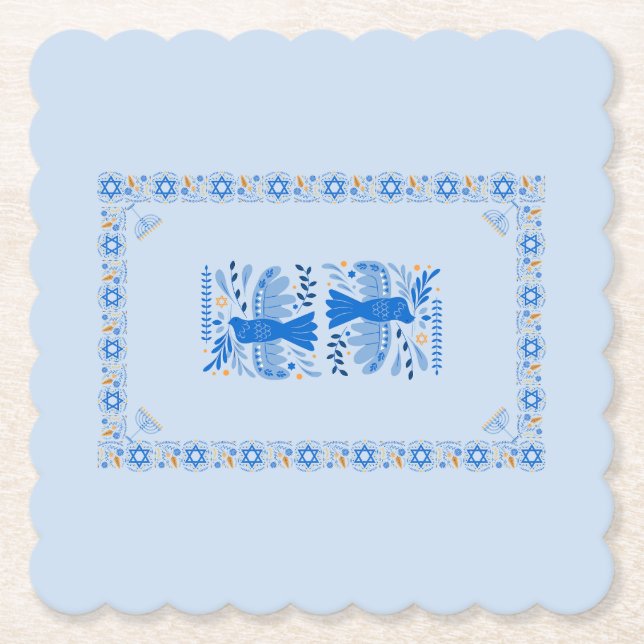 Joy of Light Paper Coaster (Front)