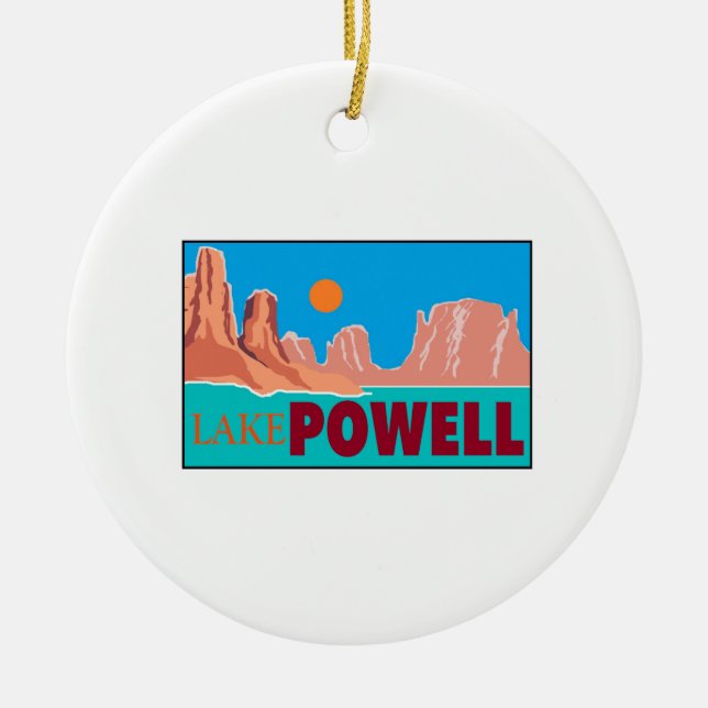 JOY OF POWELL CERAMIC TREE DECORATION (Front)