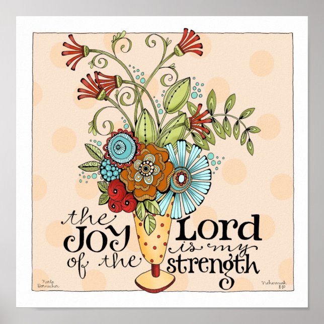 Joy of the Lord - 12 x 12 Art Print (Front)
