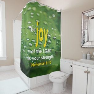 JOY OF THE LORD Christian Shower Curtain