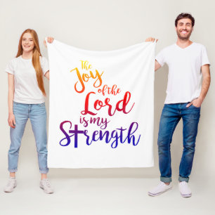 Joy of the Lord Fleece Blanket