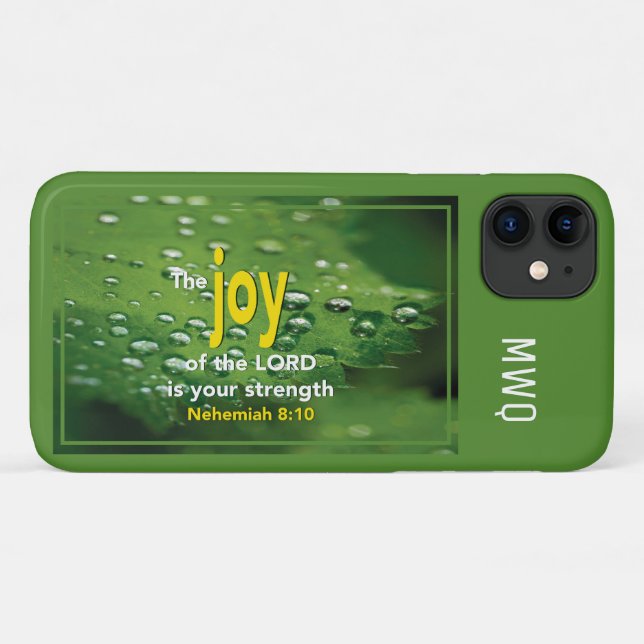JOY OF THE LORD IS YOUR STRENGTH Christian Case-Mate iPhone Case (Back (Horizontal))