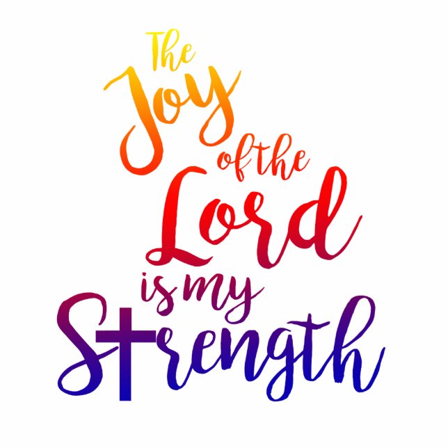 Joy of the Lord rainbow magnet Photo Sculpture Magnet (Front)